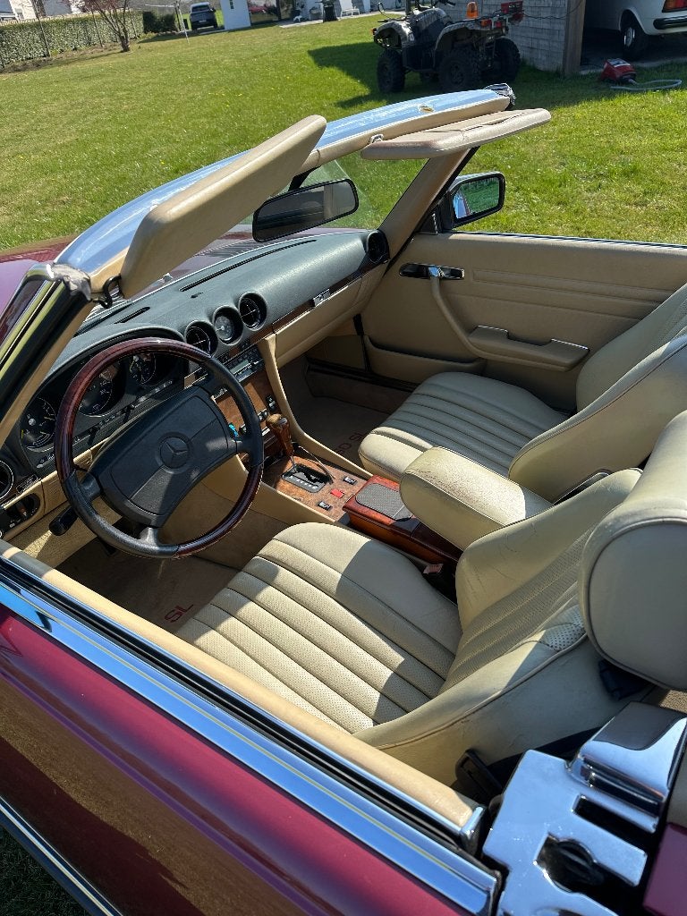 Mercedes Benz SL560 BJ 1989, Automaat, Beige, Overige kleuren, Cabriolet