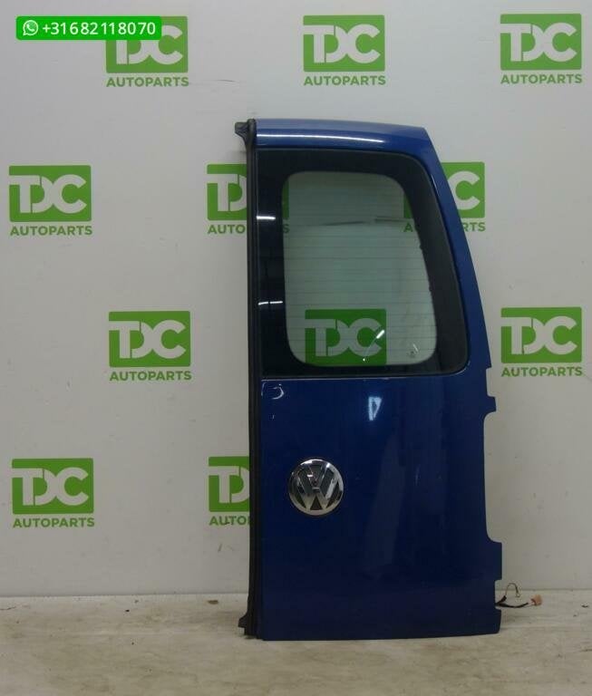 Volkswagen Caddy Achterdeur rechts met ruit india blue blauw, Gebruikt, Achter, Ophalen of Verzenden, Volkswagen