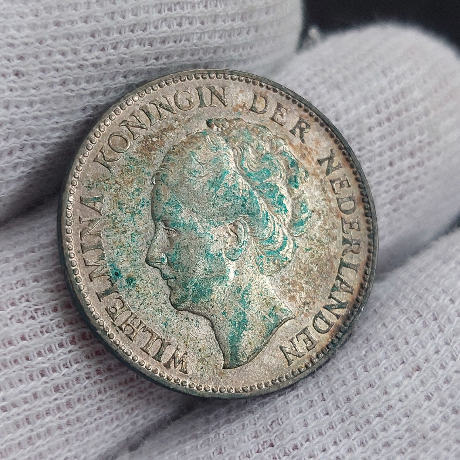 Munt / Nederland / Wilhelmina / 1 Gulden / 1931, Ophalen of Verzenden, Overige landen, Losse munt, Zilver