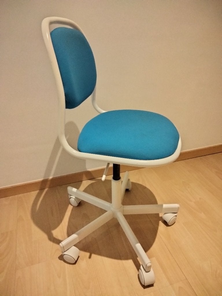 Bureaustoel kind, Huis en Inrichting, Bureaustoelen, Ophalen, Gebruikt, Blauw, Bureaustoel