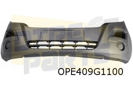 Opel Movano B (5/10-9/19) voorbumper (zwart) (te spuiten) Or, Neuf, -, Opel, -