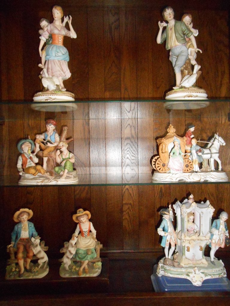 Lot de 7 figurines en biscuit=49 euro, Enlèvement, Comme neuf