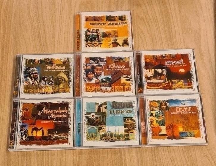 7 cd's met muziek uit diverse landen (kan ook apart), Cd's en Dvd's, Cd's | Wereldmuziek, Ophalen of Verzenden, Zo goed als nieuw