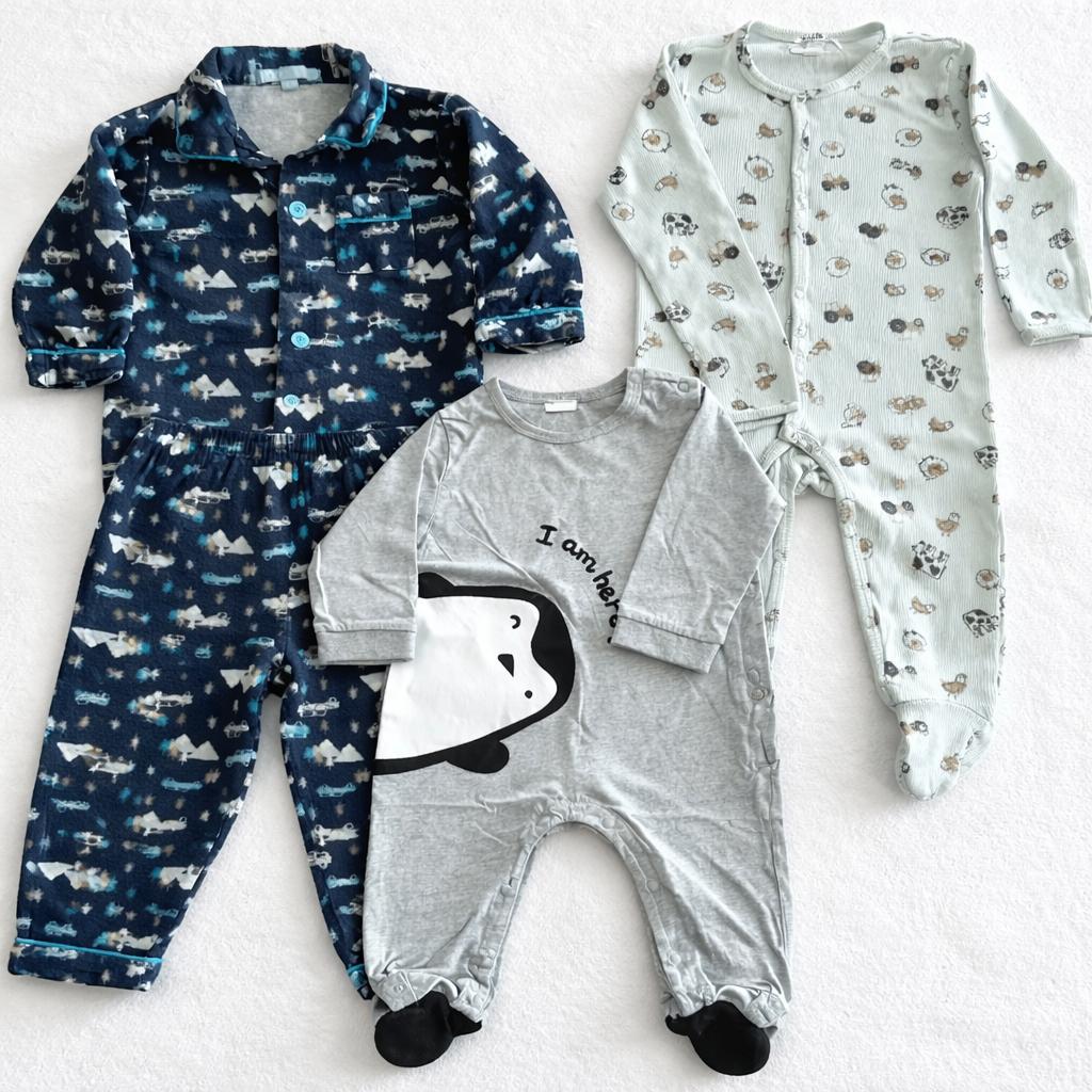 Lot pyjama bébé 12-18 mois – 3 pièces, Enlèvement, Comme neuf, Taille 80