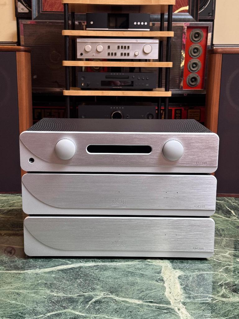 Atoll PR300 Signature + 2x AM300 / Occasion set, TV, Hi-fi & Vidéo, Chaîne Hi-fi, Utilisé, Enlèvement
