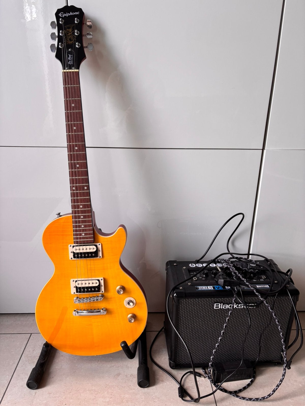 Gitaar Epiphone Les Paul Special-II, Muziek en Instrumenten, Ophalen, Zo goed als nieuw, Epiphone, Met versterker