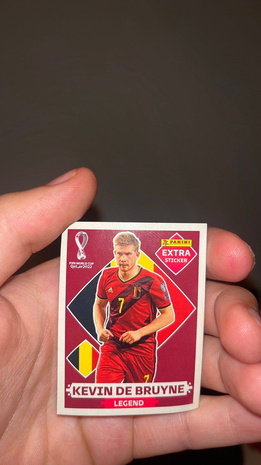 Panini extra sticker legend De Bruyne, Ophalen of Verzenden, Nieuw, Sport