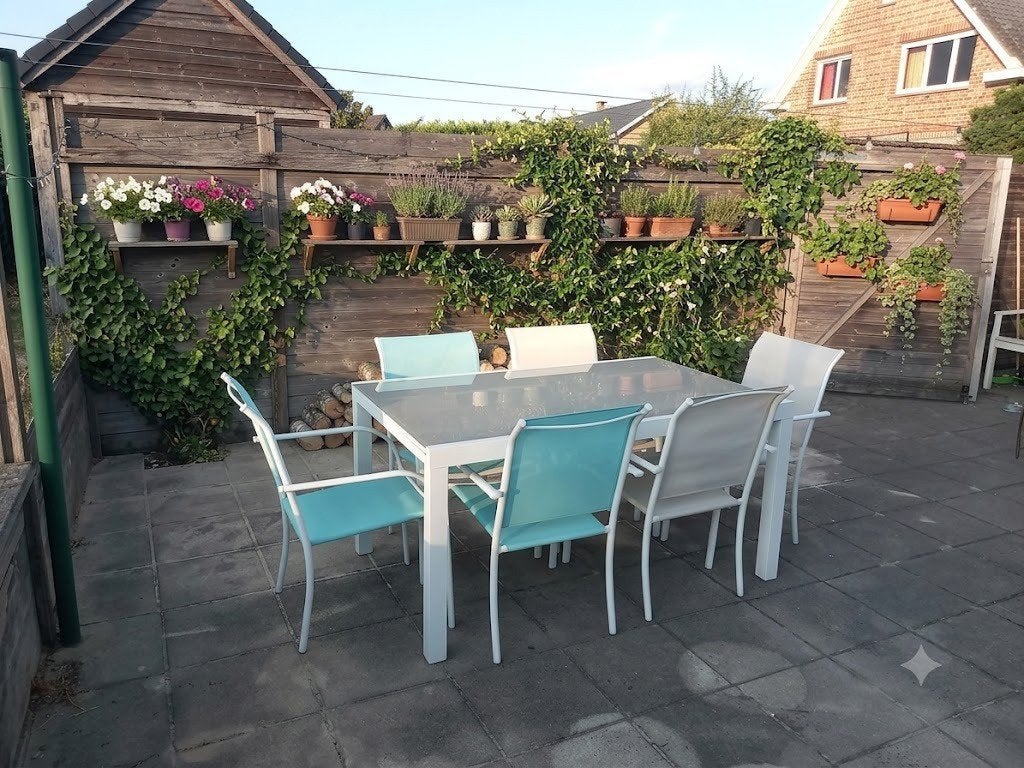 Set de jardin en aluminium et verre, Jardin & Terrasse, Ensembles de jardin, Enlèvement, Aluminium, Salons de jardin