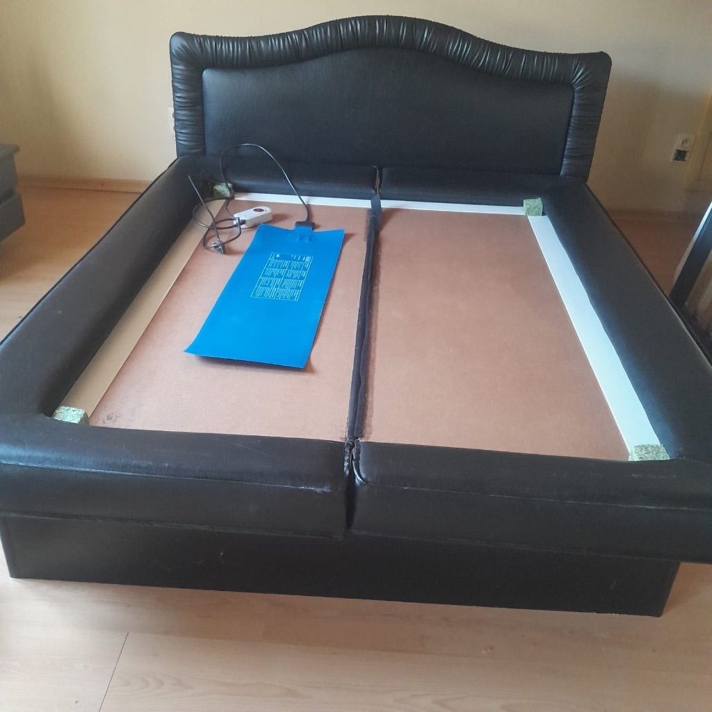 Bedframe voor waterbzd, Huis en Inrichting, Ophalen, Gebruikt, Tweepersoons, Zwart