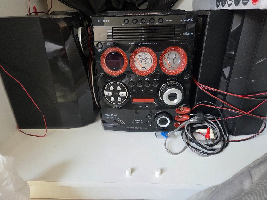 Stéréo Philips M567 avec 5 CD, Enlèvement, Utilisé, Lecteur CD, Philips