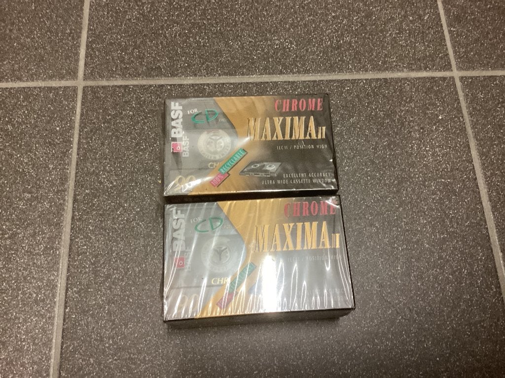 6 lege Muziekcassettes BASF 90 min Chrome maxima II nieuw, Ophalen of Verzenden, Nieuw in verpakking