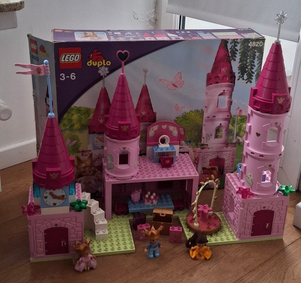 LEGO 4820 Princess Pink Castle Duplo, Ophalen, Zo goed als nieuw, Duplo, Castle