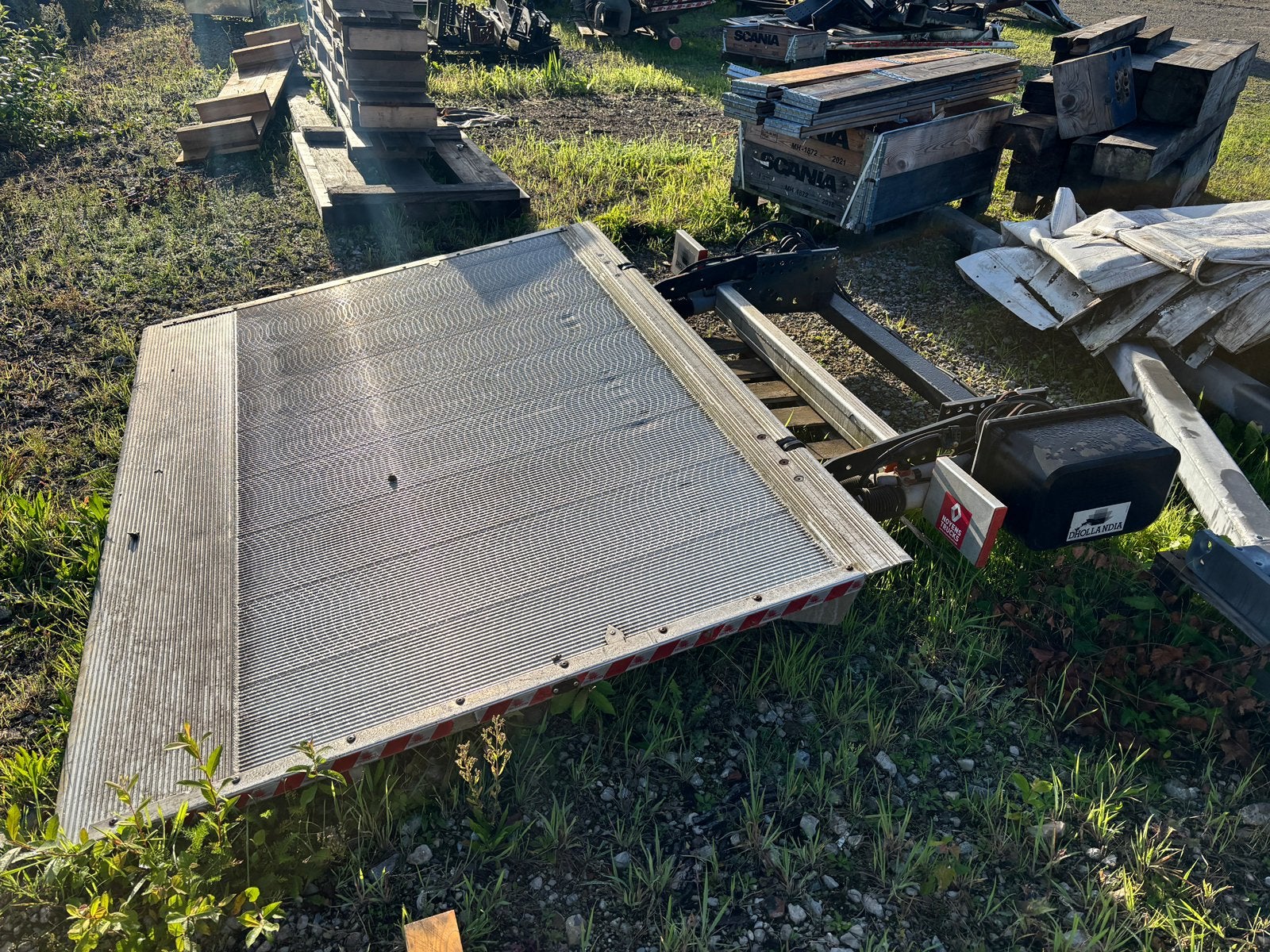 Laadbrug Dhollandia type DHLM.08 750 kg 1600 mm 12V, Auto-onderdelen, Ophalen, Carrosserie en Plaatwerk