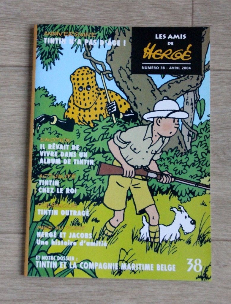 Les amis d'Hergé 2004 magazine n38 Club fan de Tintin Kuifje, Collections, Envoi, Tintin, Comme neuf
