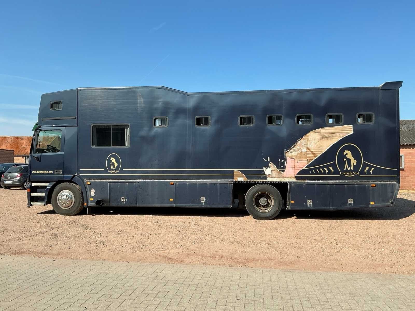 2003 Mercedes-Benz Actros Paarden vrachtwagen, Overige brandstoffen, Mercedes-Benz, Bedrijf, Te koop
