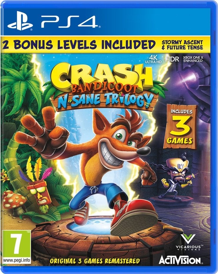 Crash Bandicoot N. Sane Trilogy PS4 €17,99 | GameshopX nl, Games en Spelcomputers, Avontuur en Actie, 2 spelers, Ophalen of Verzenden