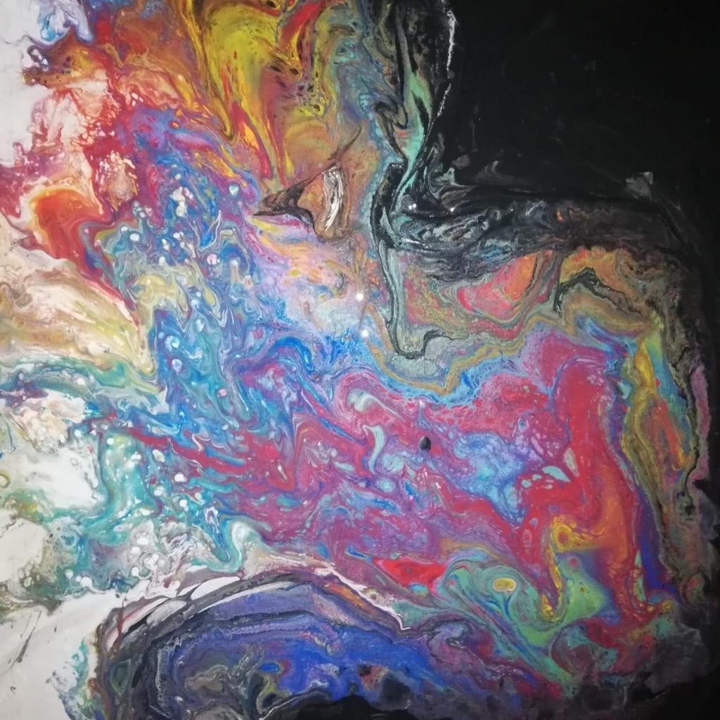 Fluid art, Ophalen