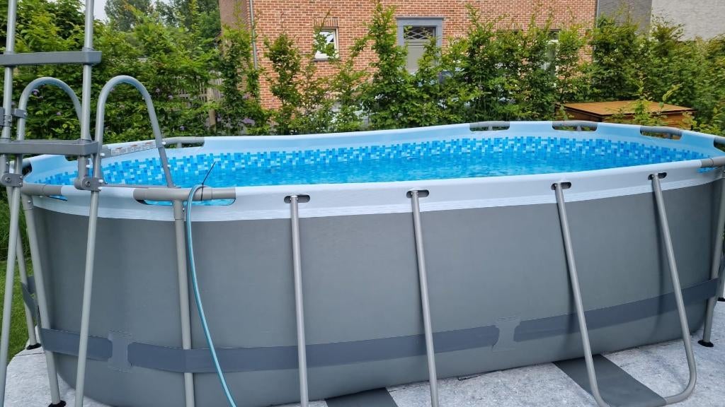 Volledig zwembadset, Comme neuf, Enlèvement, 80 à 120 cm, Piscines hors sol