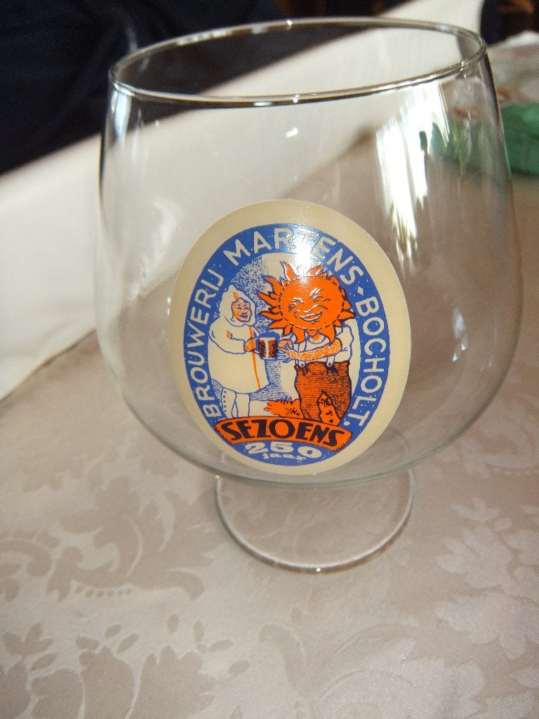 bierglas, sezoens ,Martens, Enlèvement ou Envoi, Utilisé, Verre ou Verres, Autres marques
