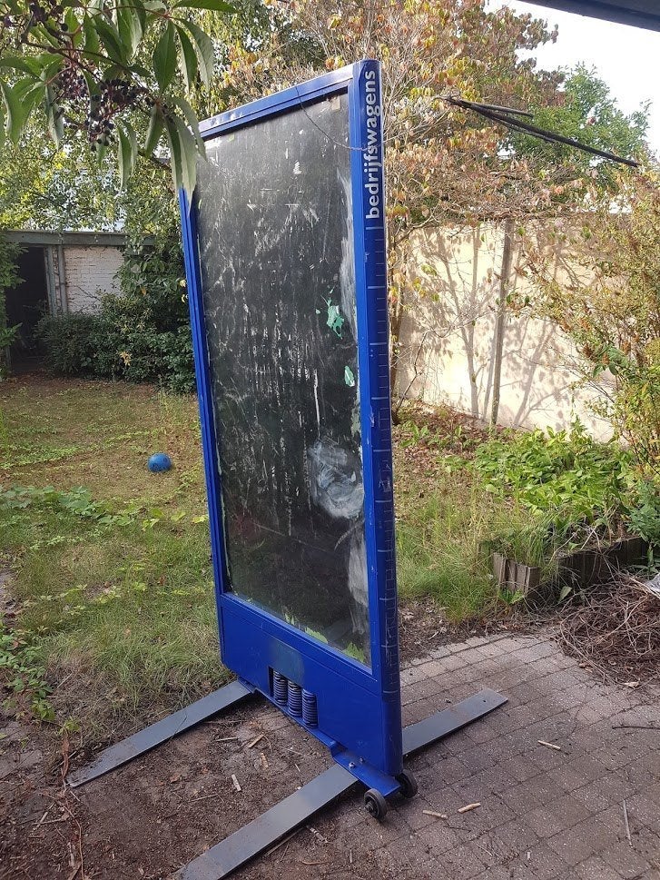 reclamebord, Ophalen