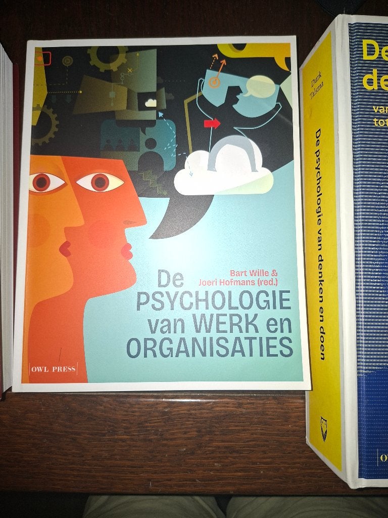 De Psychologie van Werk en Organisaties, Boeken, Ophalen, Gelezen, Hoger Onderwijs, Bart Wille, Joeri Hofmans