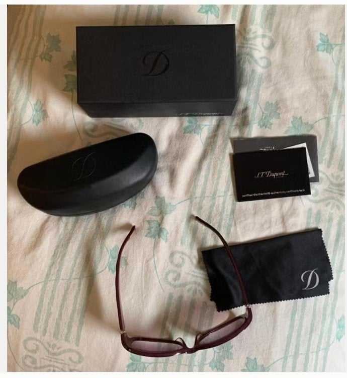 Dupont lunette de soleil femme bordeau dans boite, Rouge, Autres marques, Enlèvement, Utilisé