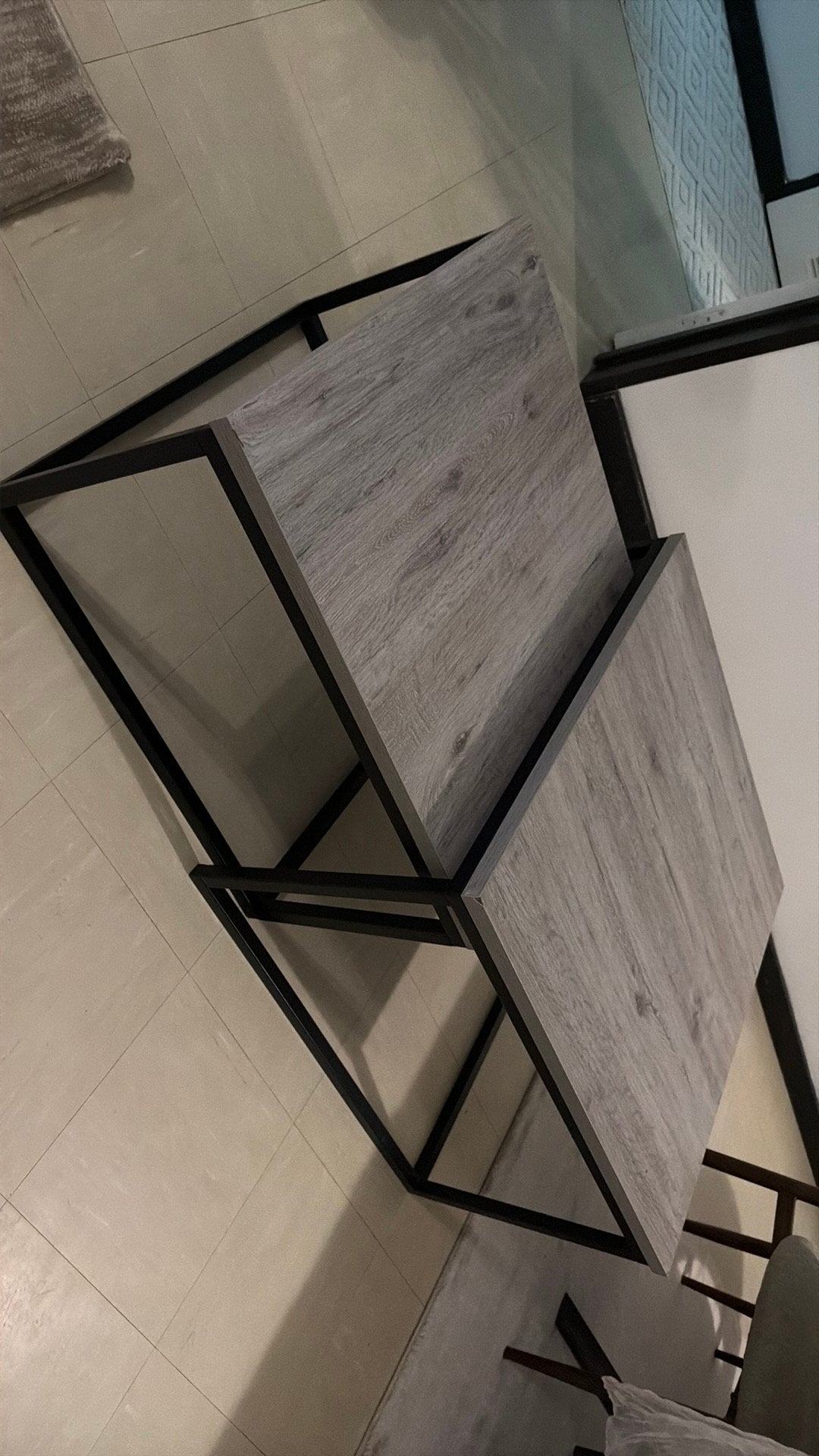 Grijze salontafel, Huis en Inrichting, Ophalen, Gebruikt