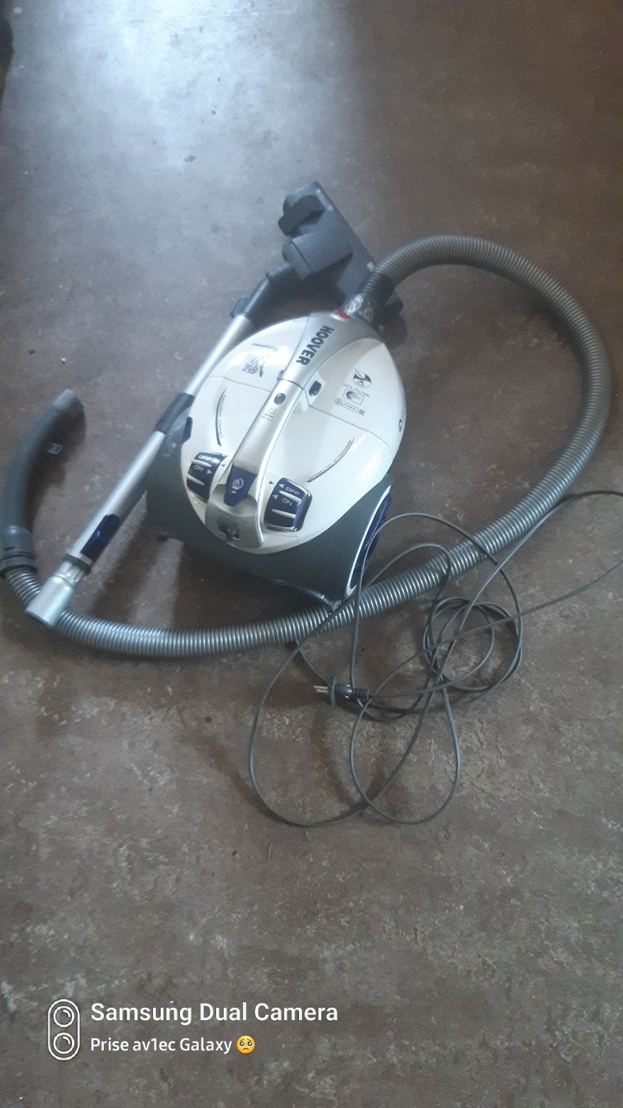 Stofzuiger Hoover FV70, Elektronische apparatuur, Stofzuigers, Stofzak, Gebruikt, Ophalen of Verzenden, Sledestofzuiger