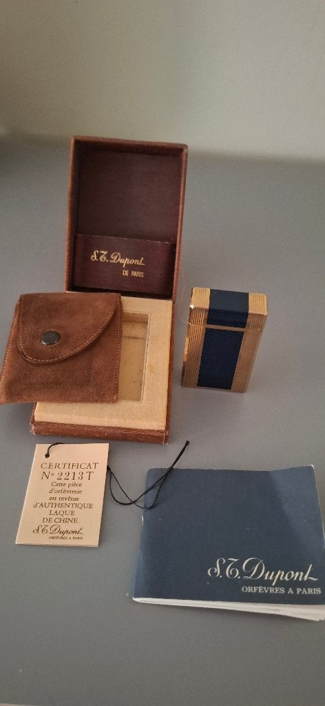 ST Dupont Line 2 Laque de Chine N2213T, Collections, Articles de fumeurs, Briquets & Boîtes d'allumettes, Comme neuf, Briquet