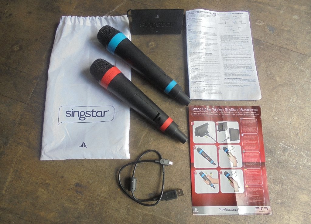 SingStar Wireless Micro Set voor PS3 (zie foto's), Games en Spelcomputers, Muziek, Gebruikt, 2 spelers, Ophalen of Verzenden
