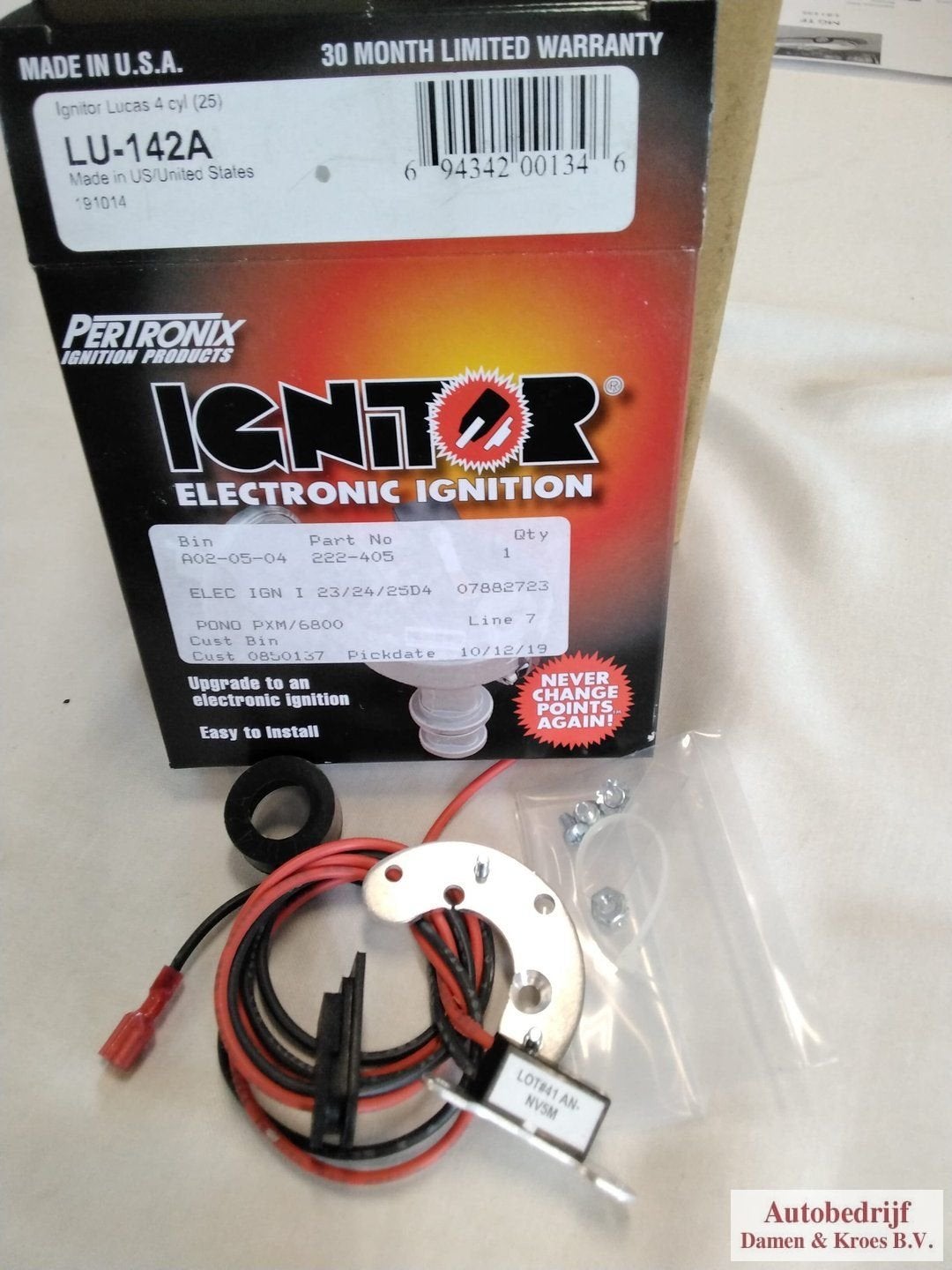 Ombouw elektrische ontsteking 222-405, Neuf, -, -, MG