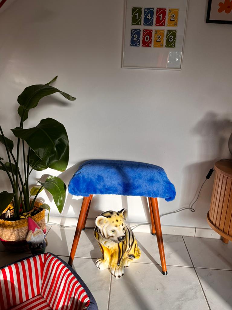 Vintage kitsch krukje, Ophalen, Gebruikt, Hout
