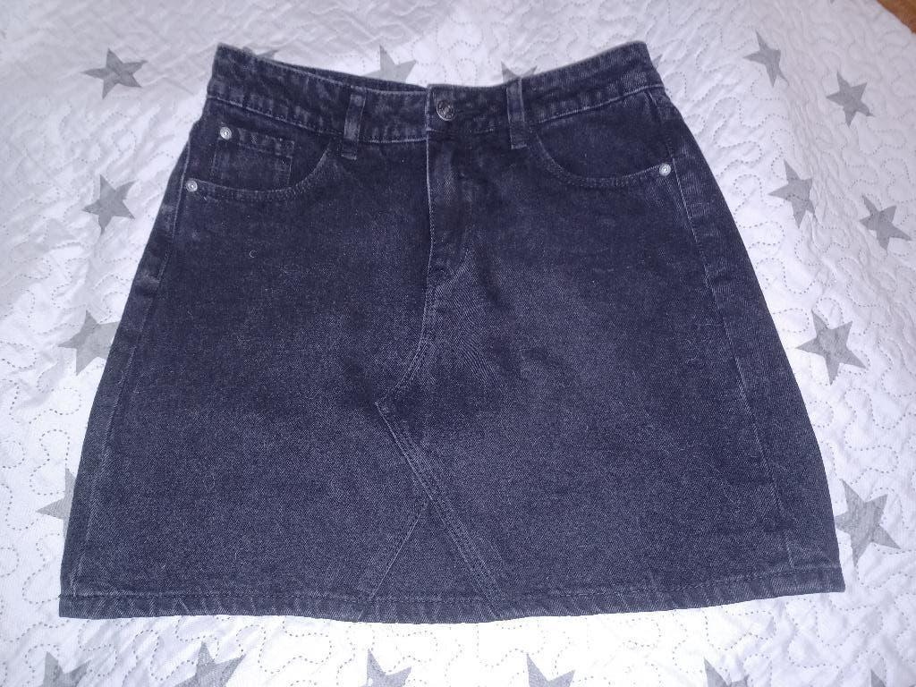 pimkie, une jupe noire en jeans pour la fille +-13 ans t.34, Kinderen en Baby's, Kinderkleding | Maat 158, Ophalen of Verzenden