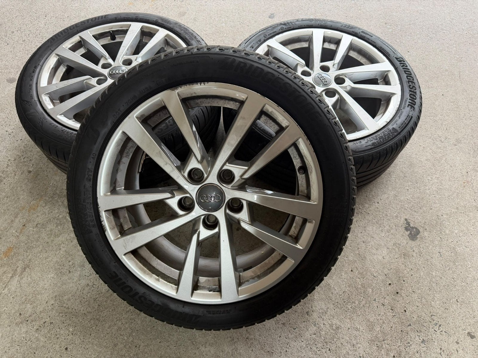 Jantes Audi 5x120 225/45/17  Sline pour Audi Vw Skoda, Véhicule de tourisme, 17 pouces, Enlèvement, Utilisé