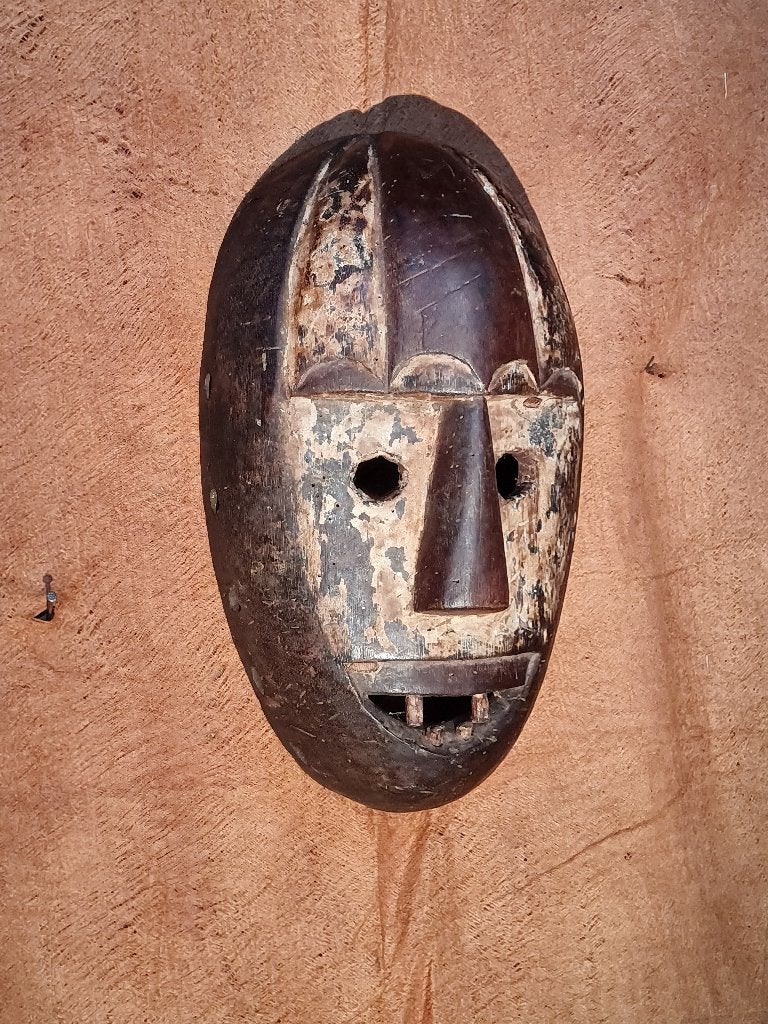 Authentiek Kumu masker met tanden, Oost RDC, Ophalen of Verzenden