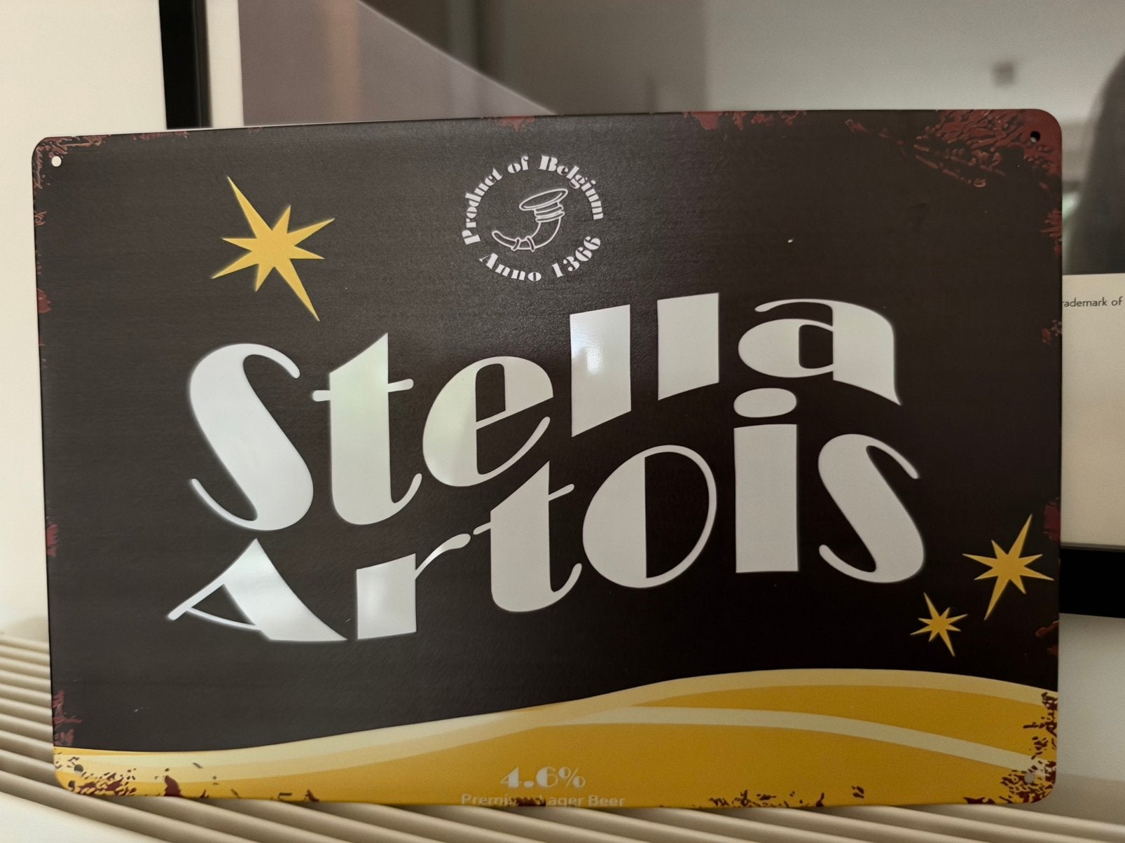 Panneau d'affichage en métal Stella Artois, Enlèvement ou Envoi, Neuf, Panneau publicitaire