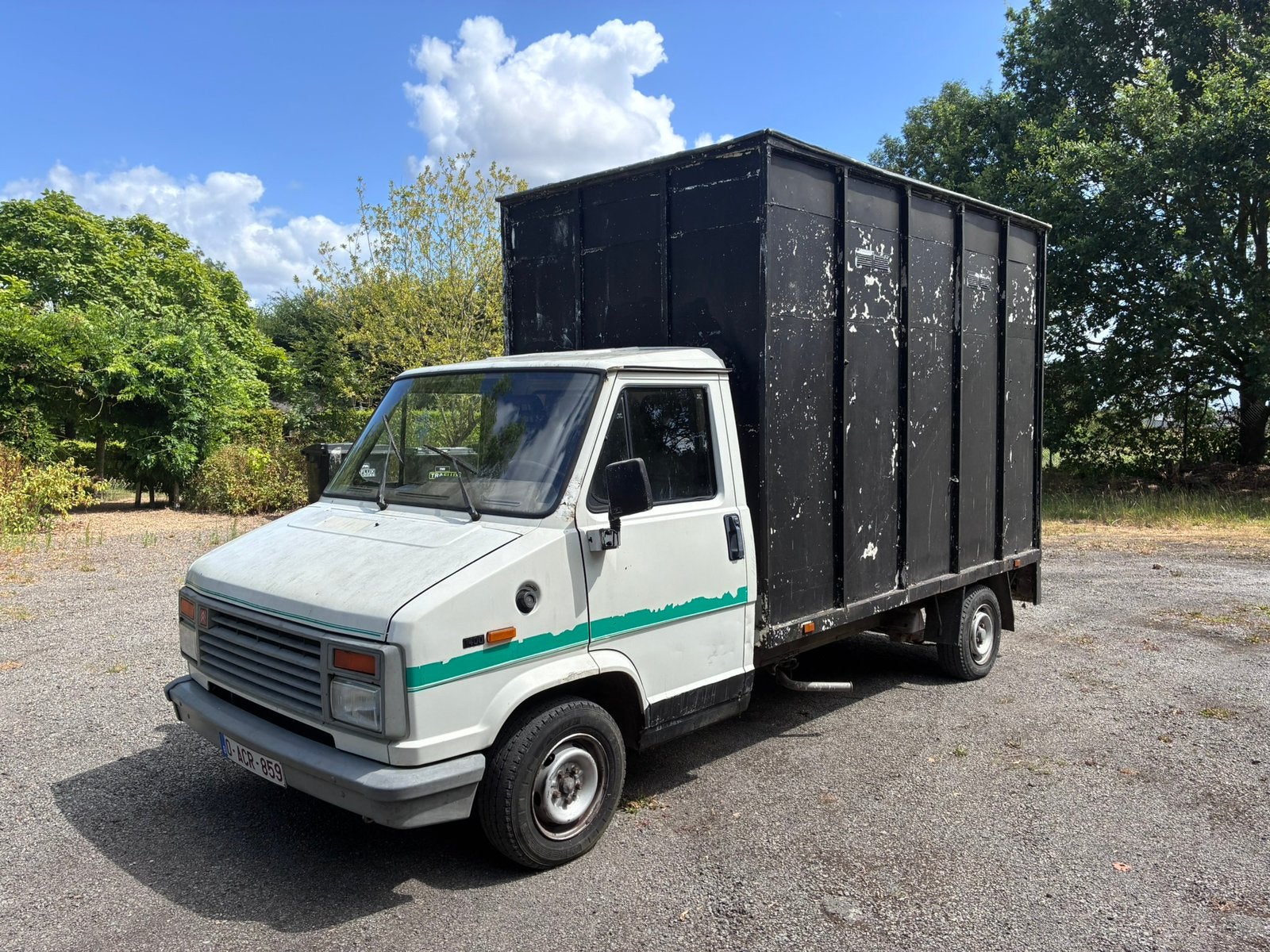 Citroen C25 1989 paardencamion, Ophalen