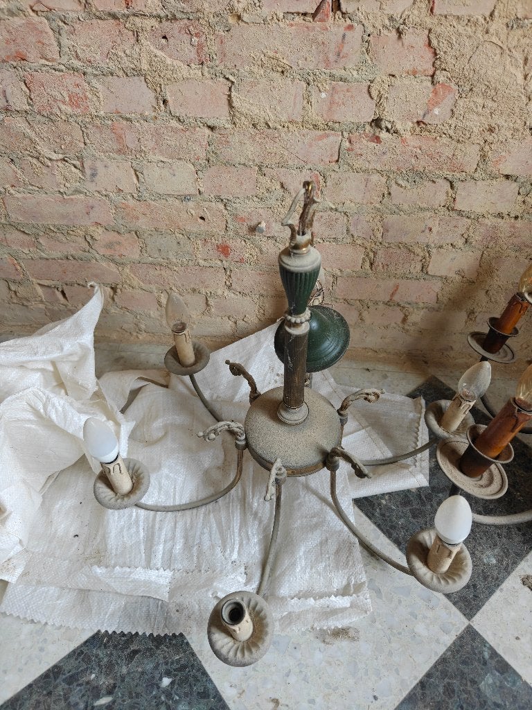 2 kroonluchter, Huis en Inrichting, Lampen | Kroonluchters, Ophalen, Gebruikt, Metaal