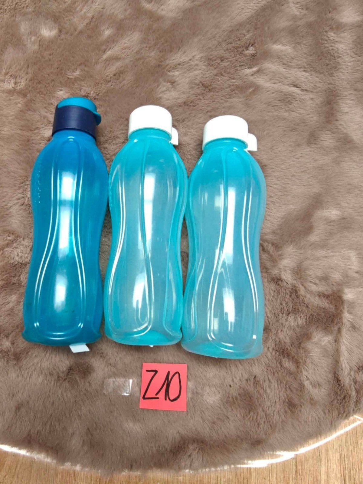 3 ecoflessen 750 ml, Huis en Inrichting, Gebruikt, Blauw, 750 ml, Ophalen of Verzenden