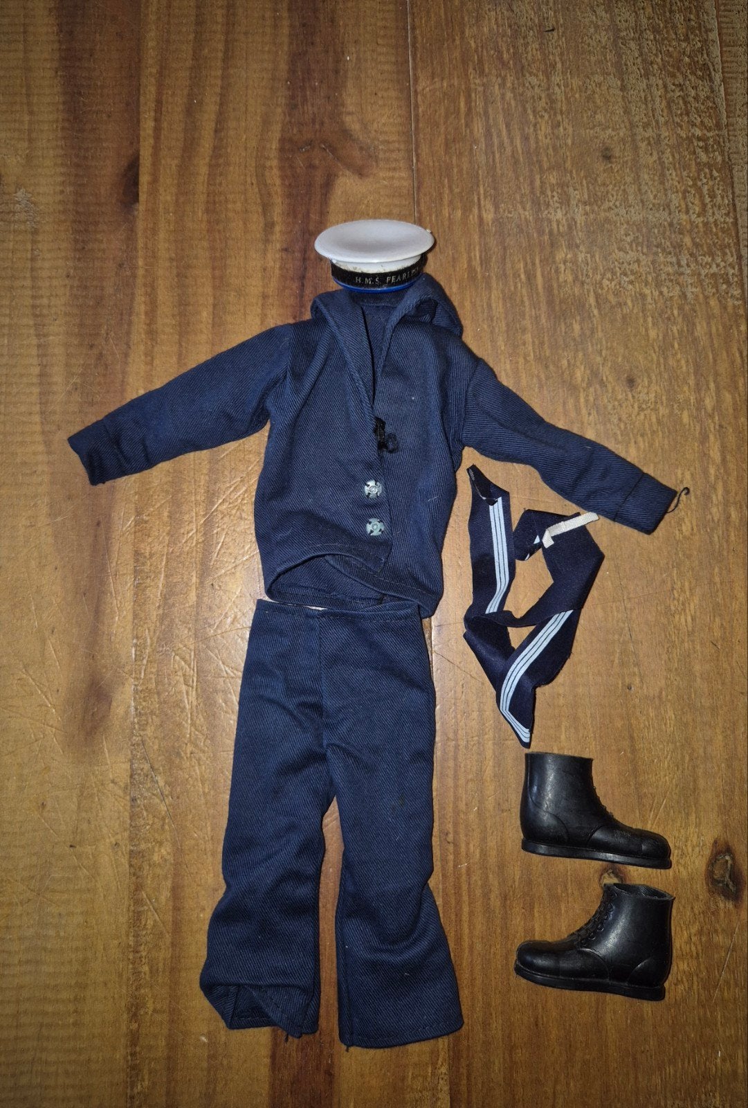 Vintage Action Man Sailor Marine costume, Collections, Jouets, Utilisé, Enlèvement ou Envoi
