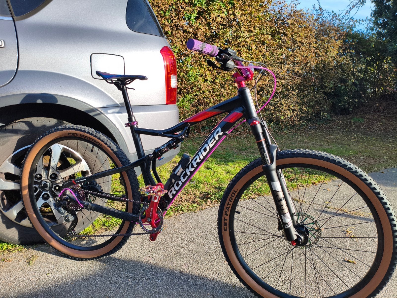 mtb rockrider st530s custom, Fietsen en Brommers, Fully, Ophalen, Schijfrem