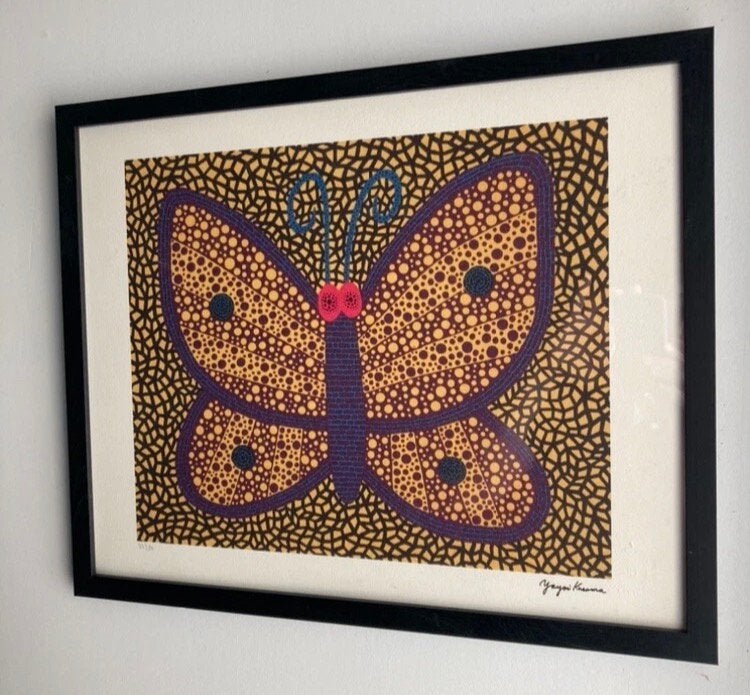 Yayoi Kusama : lithographie 40 par 50. Vendue encadrée, Enlèvement ou Envoi, Lithographie