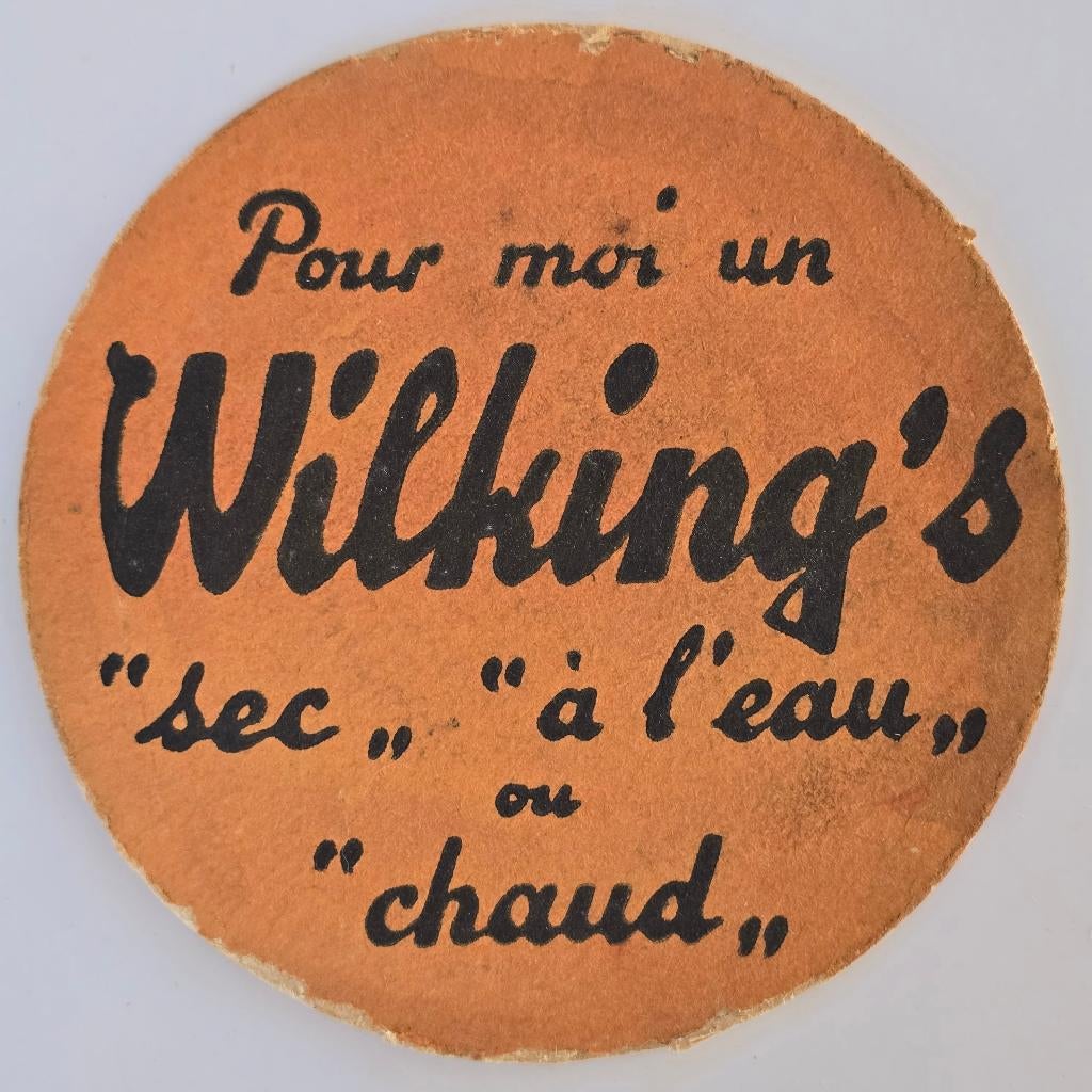 Wilkings Bierviltje Bierdeckel Coaster, Verzamelen, Biermerken, Verzenden, Gebruikt, Viltje(s)
