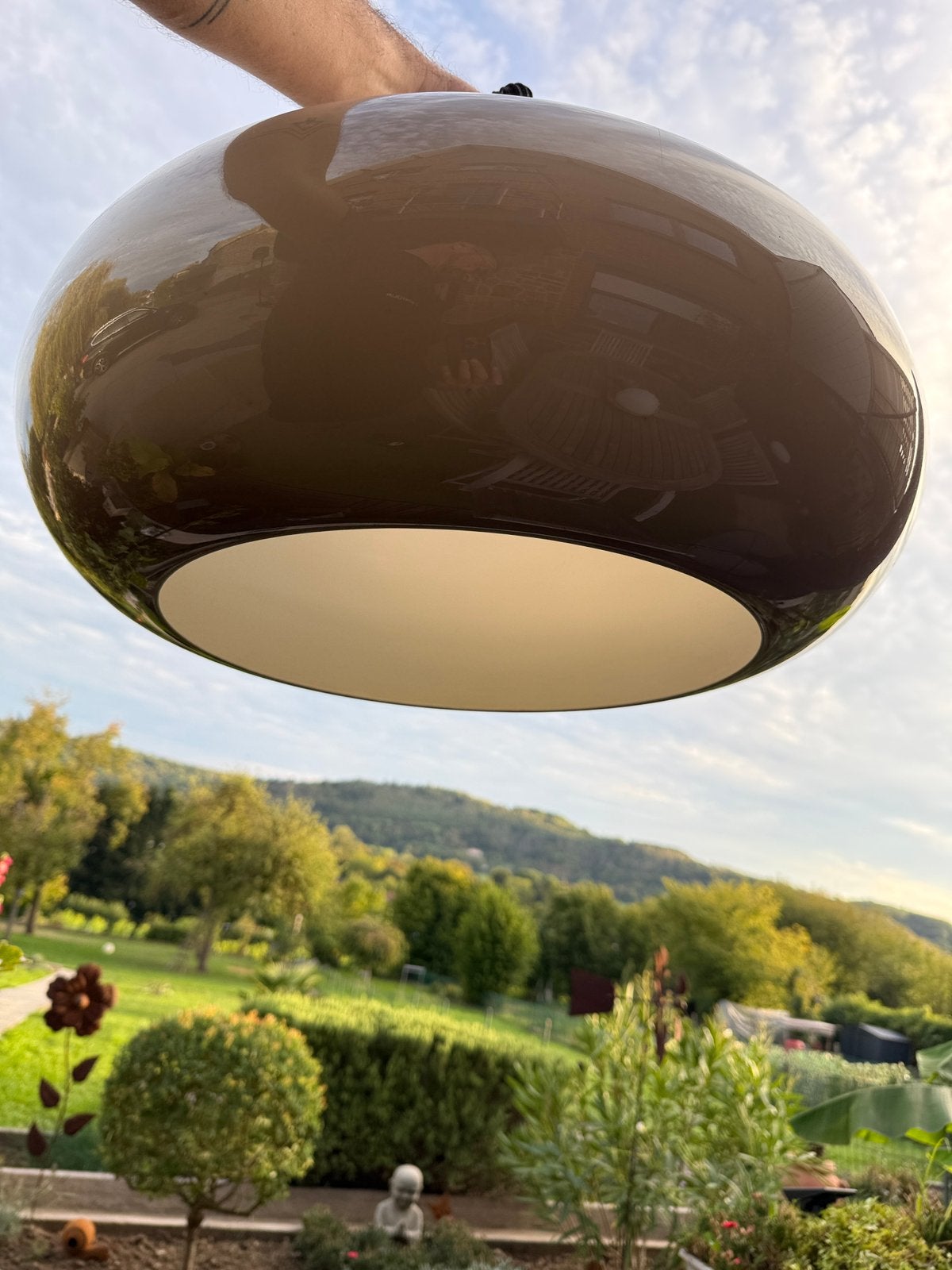 Space Age Italiaanse vintage hanglamp - 70 — Rolly 1972, Antiek en Kunst, Ophalen