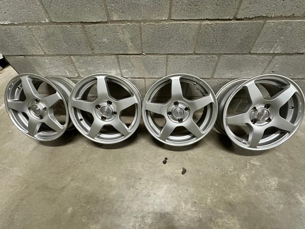 15 inch velgen fiat punto zilver, Ophalen, Gebruikt, 15 inch, Velg(en)