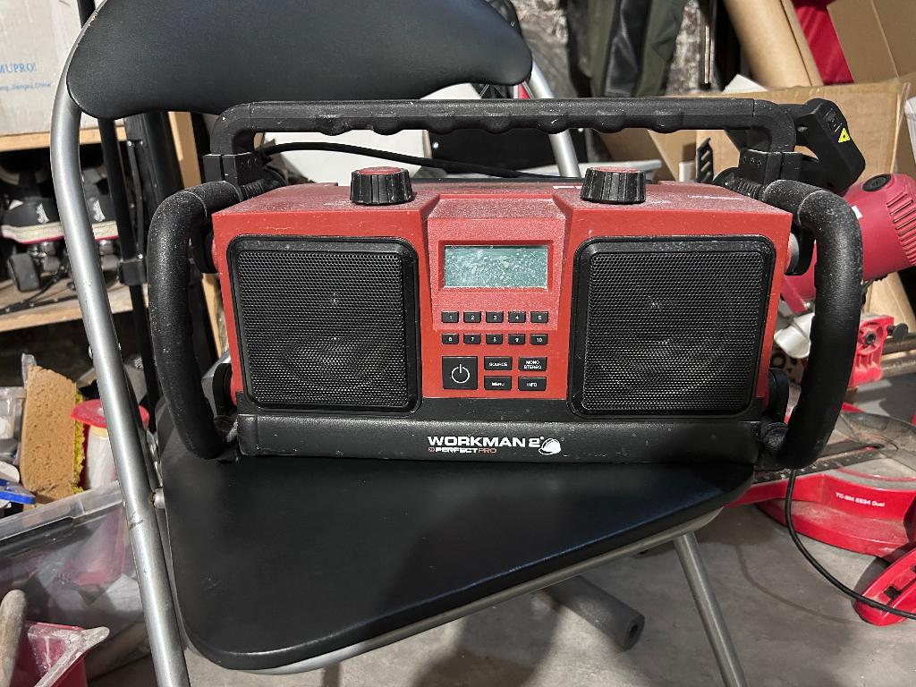 Werfradio workman perfect 2 pro, Ophalen, Gebruikt, Radio
