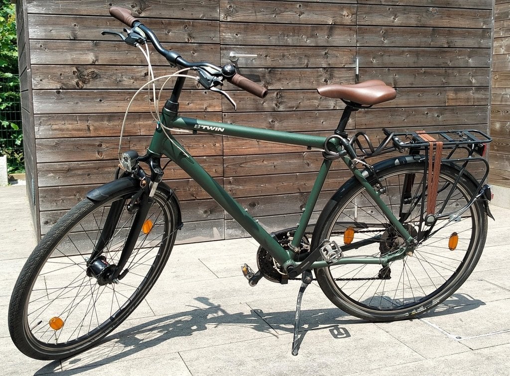 Herenfiets te koop, Fietsen en Brommers, Gebruikt, Velgrem, Versnellingen, 53 tot 57 cm