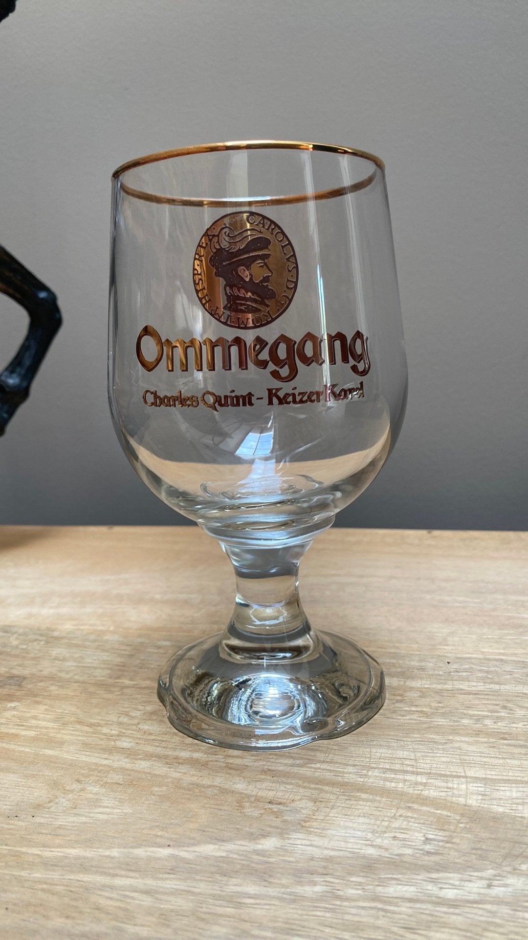 6 originele Ommegang Charles Quint – Keizer Karel glazen, Ophalen, Nieuw, Glas of Glazen