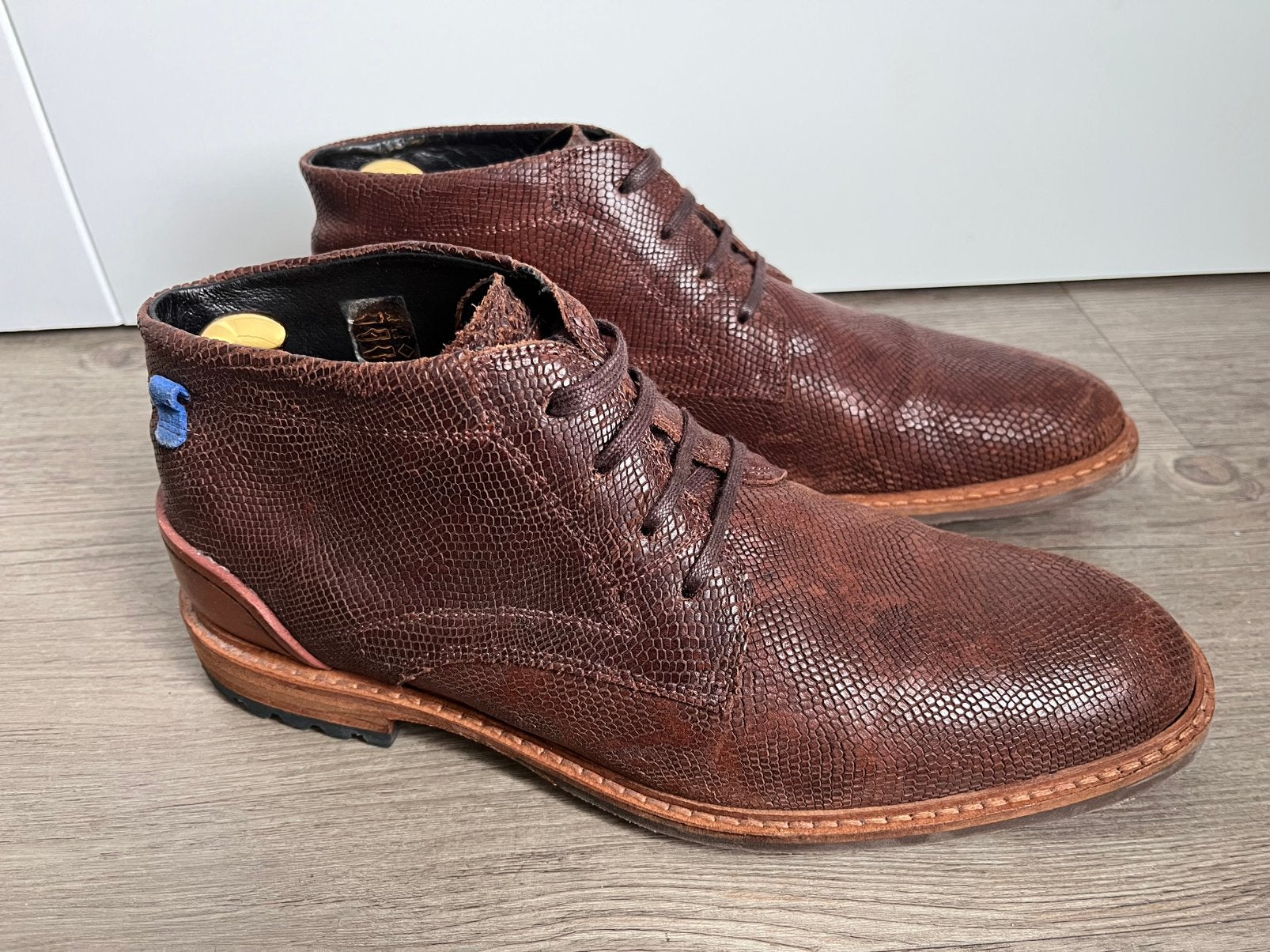 Floris van Bommel herenschoenen maat 8 / 42 H, Bruin, Boots, Ophalen of Verzenden, Zo goed als nieuw