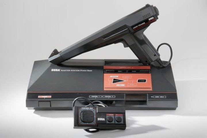 Hoofdsysteemconsole 1 controller + 1 jachtgeweer, Ophalen of Verzenden, Gebruikt, Met 1 controller, Master System
